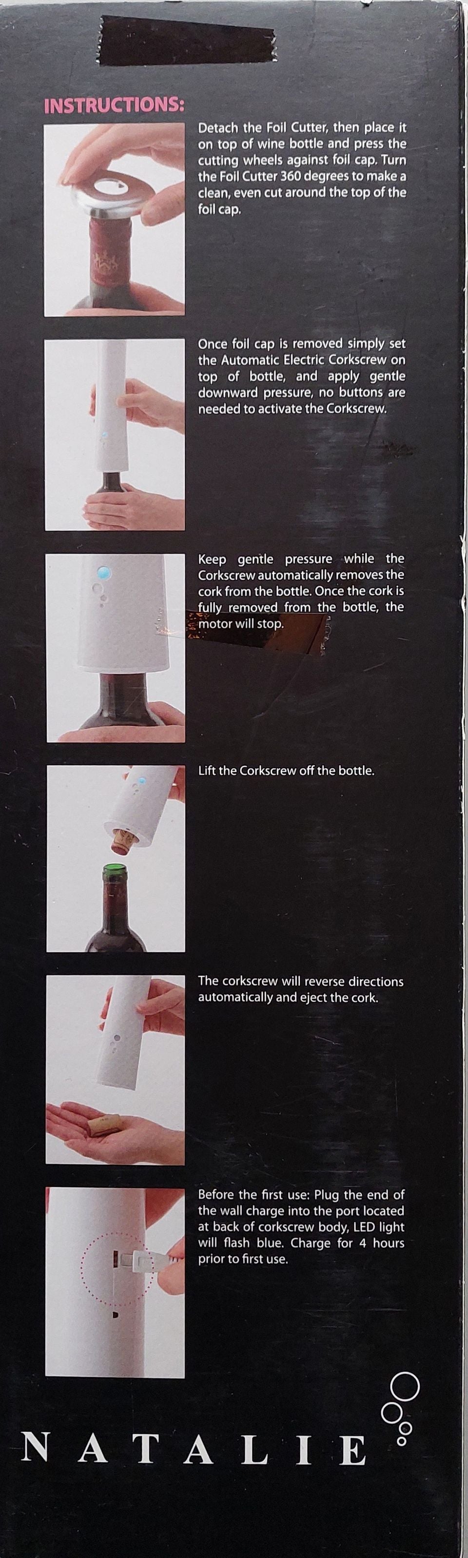 Natalie elektrisk vinåpner