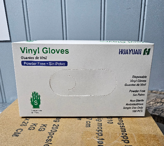 Engangshansker Vinyl Hvit Medium - 1000 stk