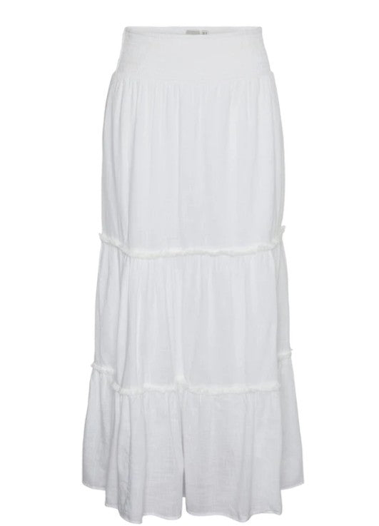 Y.A.S Yassila Hw Maxi Skirt - Star White - Ankelskjørt
