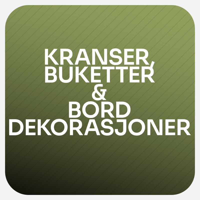 Kranser, buketter & borddekorasjoner