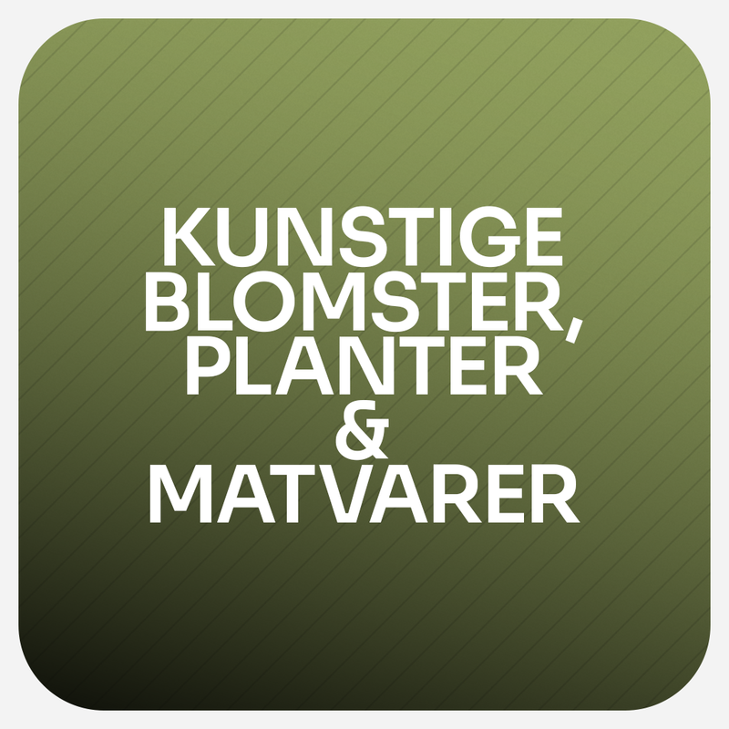 Kunstige Blomster, Planter & Matvarer