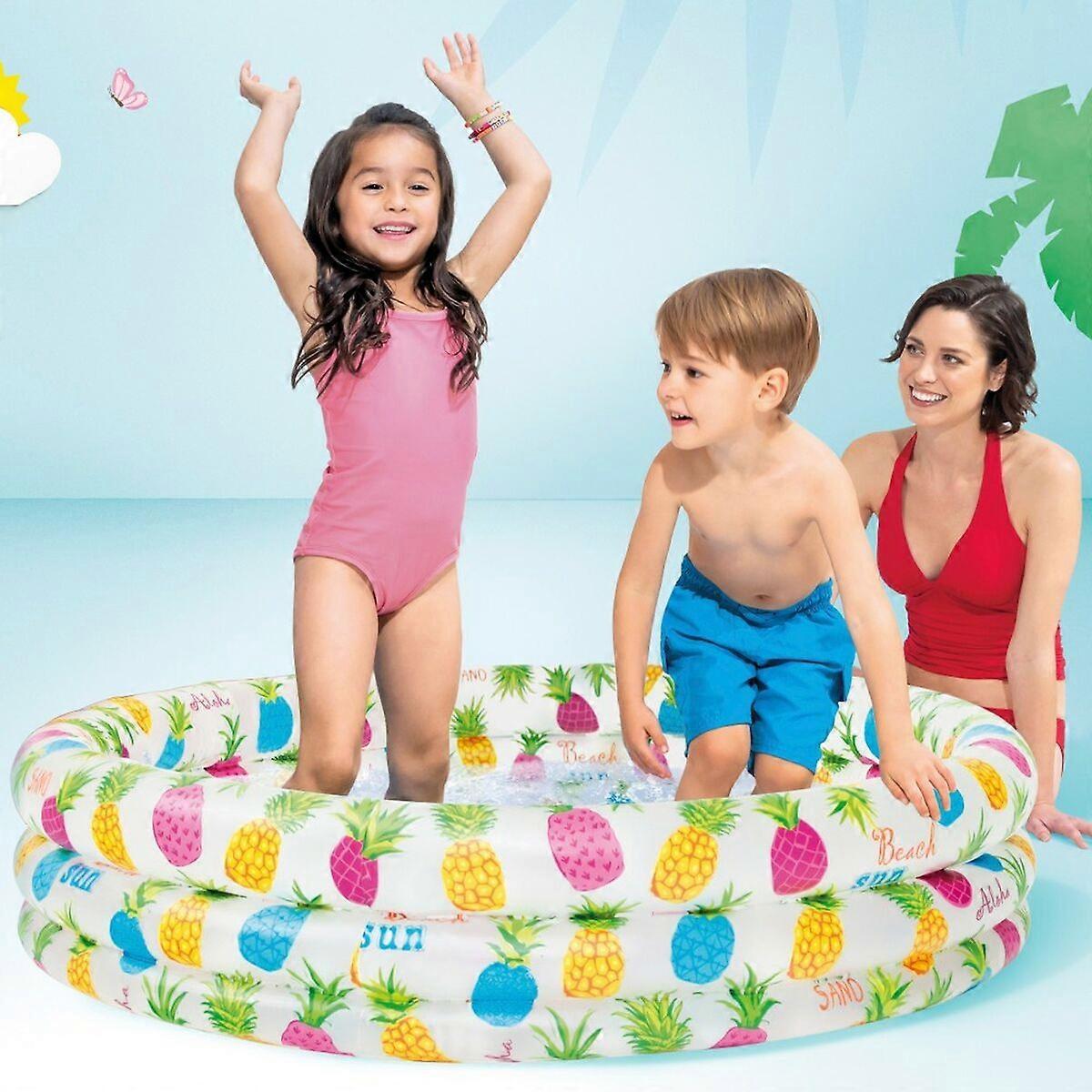 Intex Babypool "ananas" - Basseng for barn, 132x28cm - 248l