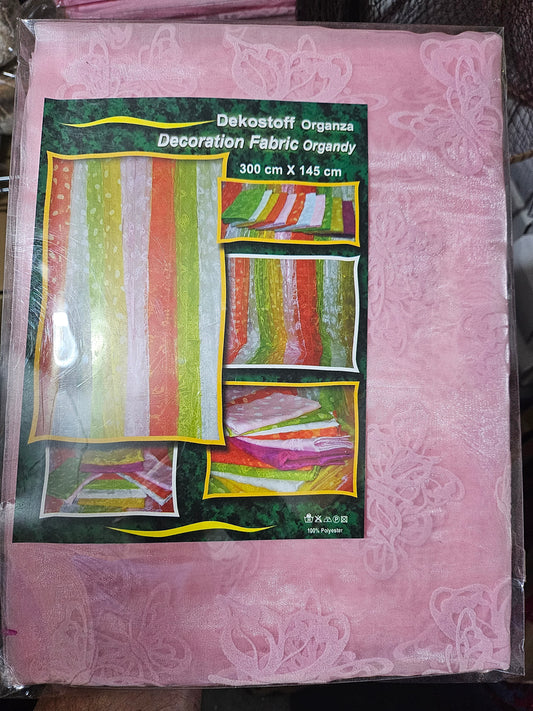 Dekostoff Rosa Organza 300 x 145 cm