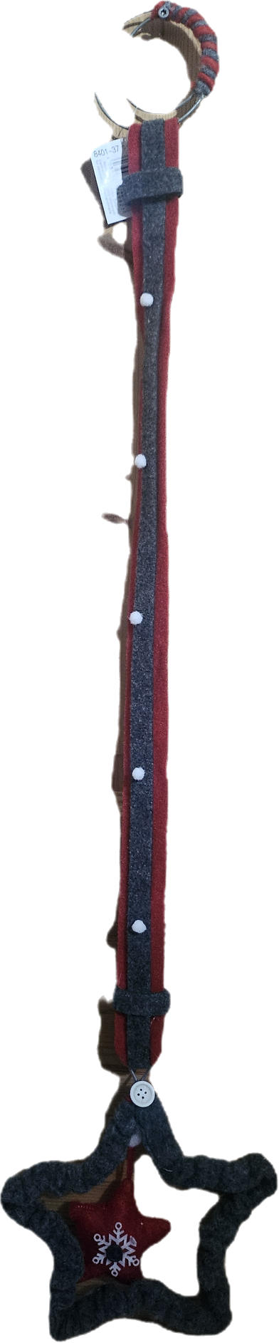 Julestjerne i stoff 93x20 cm -Tradisjonell julepynt