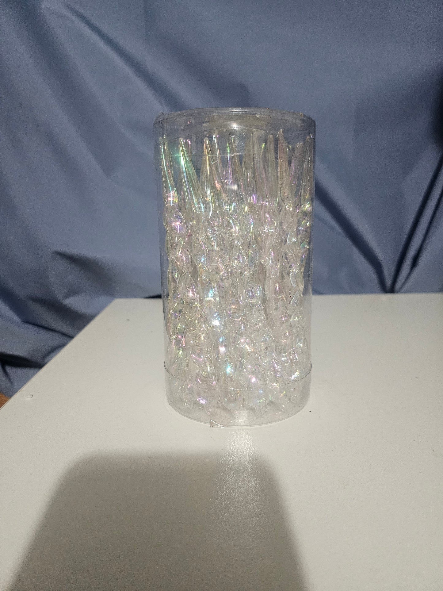 Iskrystaller juletrepynt 12 cm - 20 stk