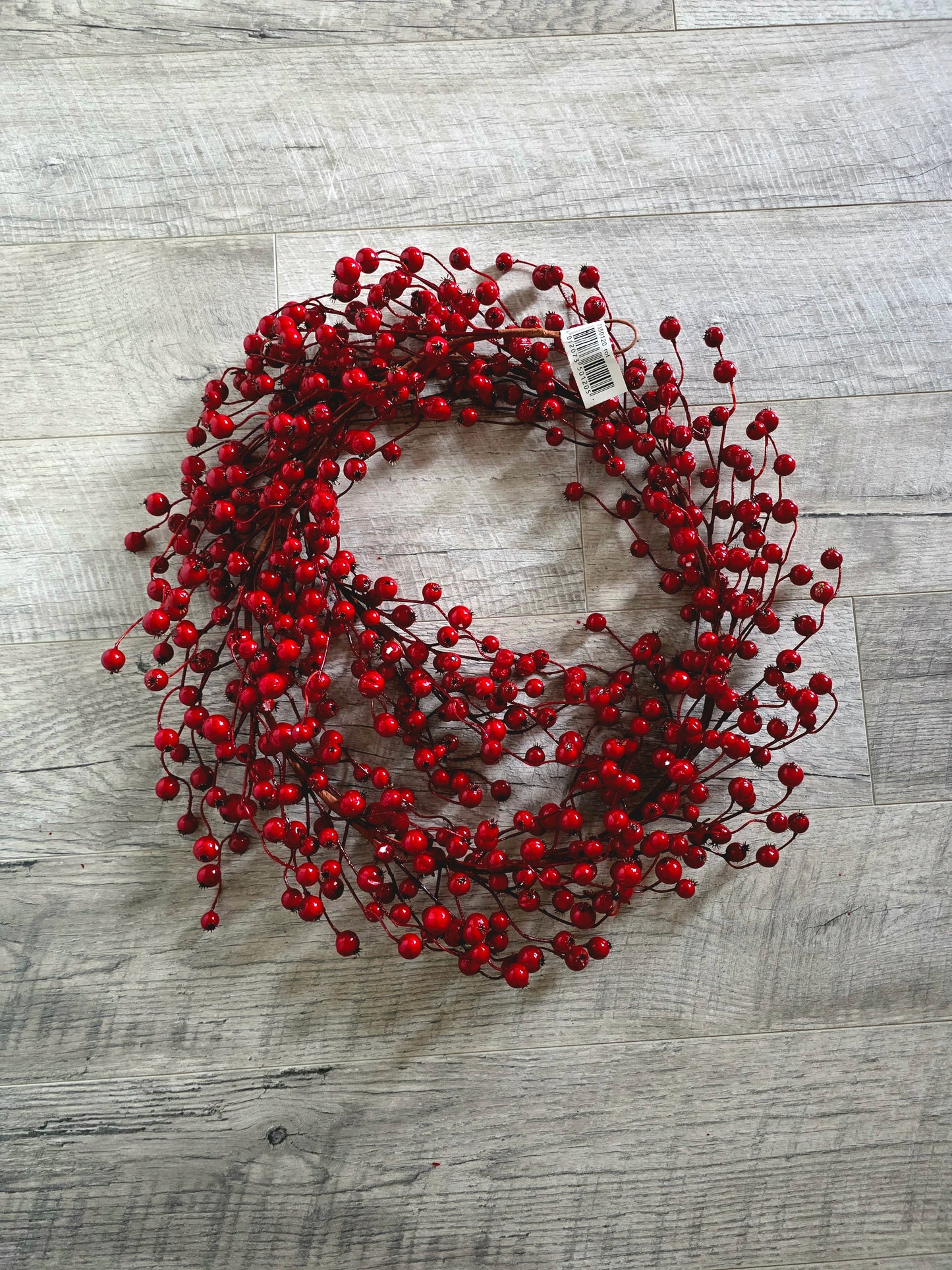 Ranke med Kvister og Røde Bær 150cm - Julepynt & Dekorasjon