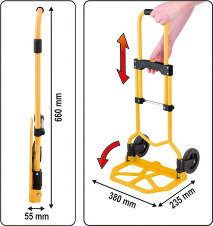 Vorel 78660 Sammenleggbar transporttralle 70kg