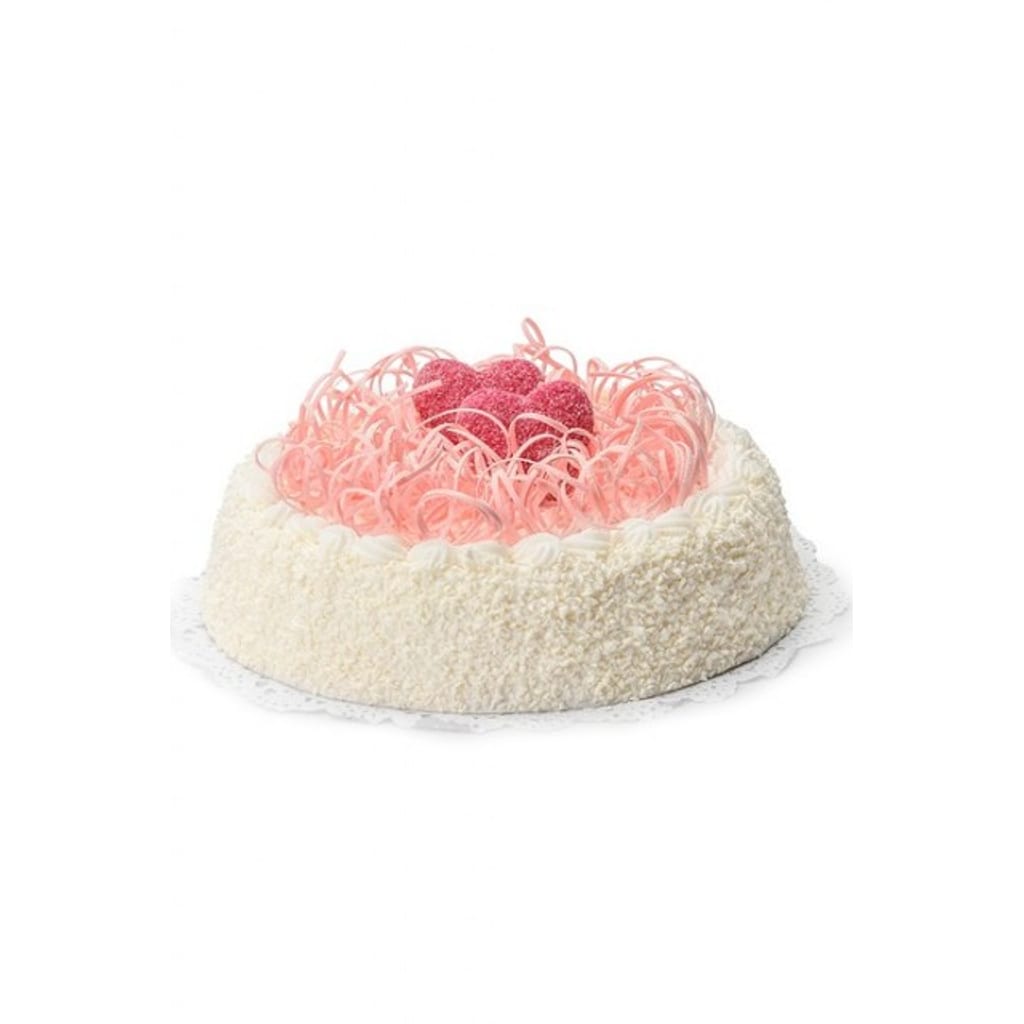 Kake med hjertepynt 23cm