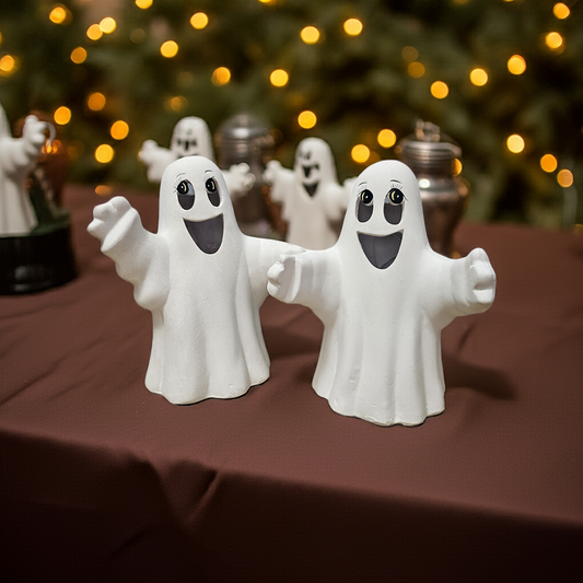 Halloween lykt morsomme spøkelser 17 cm 2pk