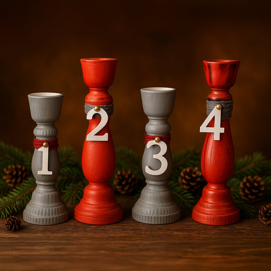 Adventstake Jul - elegant design