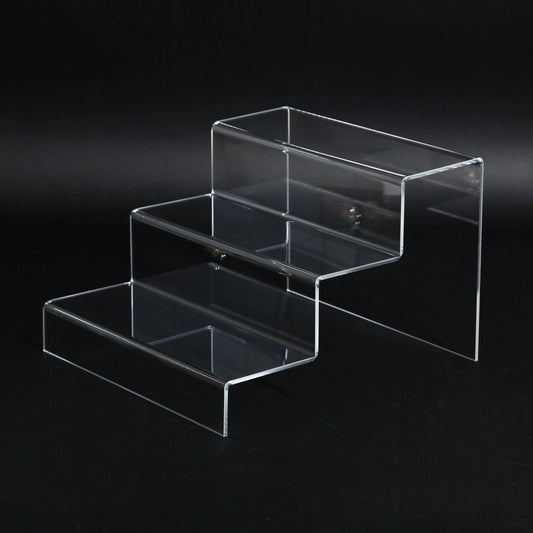Utstillings display stand  - trapp 3 trinn - akryl