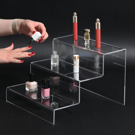 Utstillings display stand  - trapp 3 trinn - akryl
