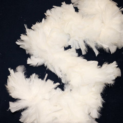 Temadekor Boa med Fjær 200 cm - hvit Fjærboa til Fest