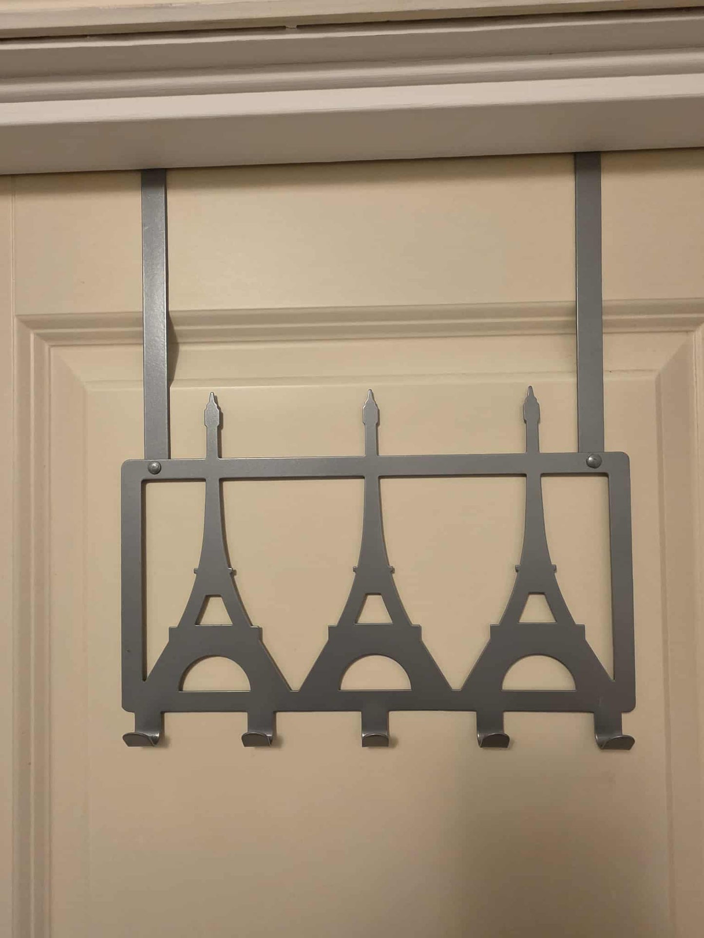 Dørhenger EIFFEL i stål 30 x 33 cm - sort og grå