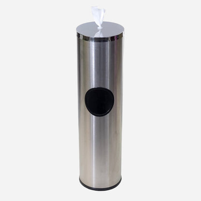 Gulvdispenser Wipes Rustfritt Stål - Værbestandig med Dør