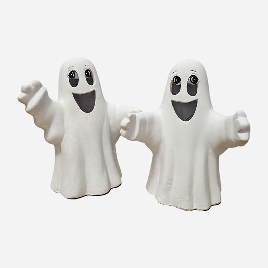 Halloween lykt morsomme spøkelser 17 cm 2pk