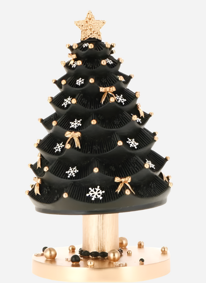 Juletre Spilledåse - Sort Julepynt med Julesanger