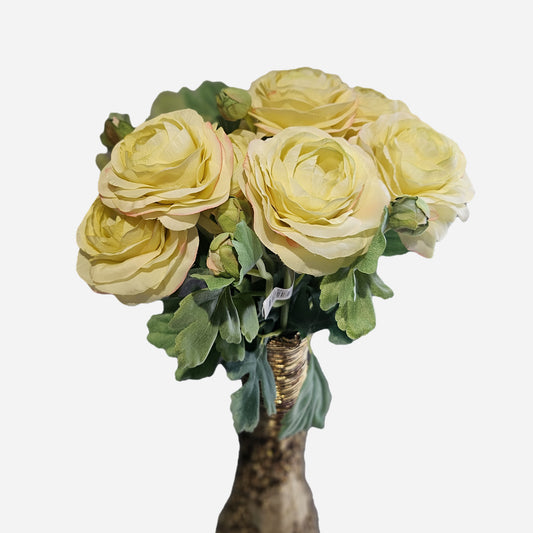Kunstig blomst rose med stilk - 45 cm