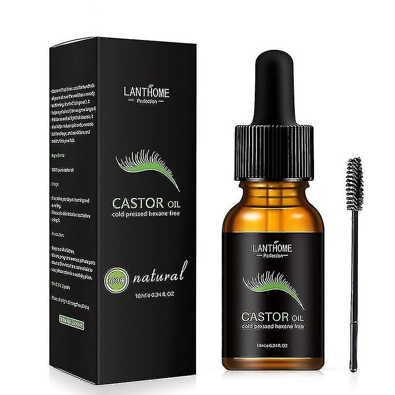 Castor Oil Mascara Eterisk olje 10ml - fyldigere øyenbryn