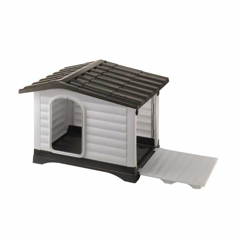 Hundehus Ferplast Dogvilla 70, 73 × 59 × 53 cm, grå