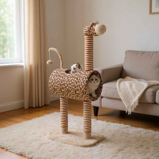 Kattestativ klatresjiraff 50 × 35 × 105 cm
