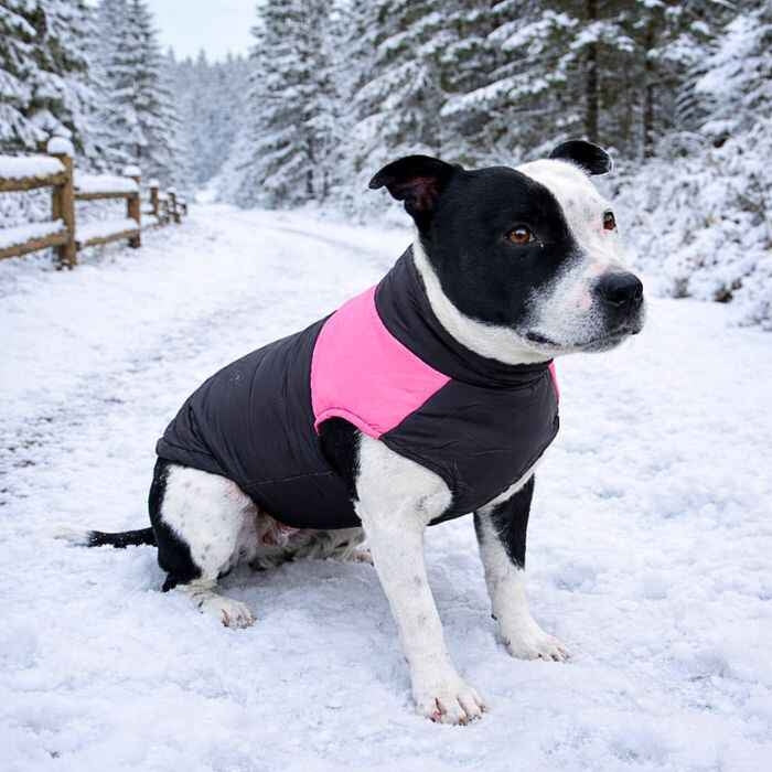 Hundejakke i flere farger S–7XL – lett foret og vannavstøtende