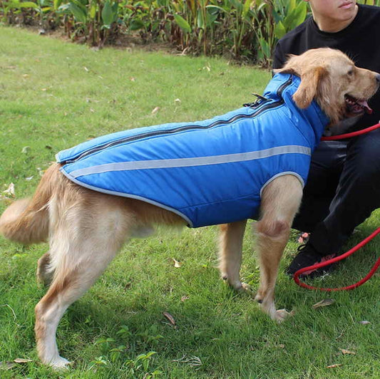 Hundejakke med fleece, XL–6XL – flere farger