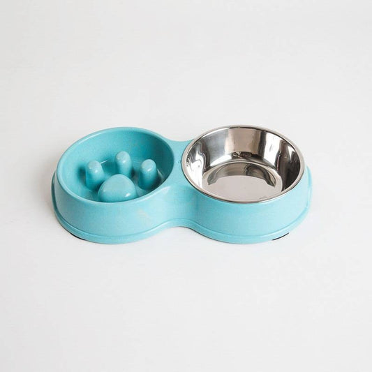 Slow feed mat- og drikkeskål, 3,5 dl / 4 dl – flere farger