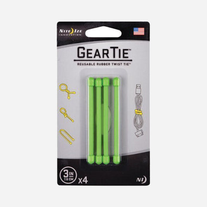 Nite Ize Gear Tie - vaier - gummibånd 4-pk