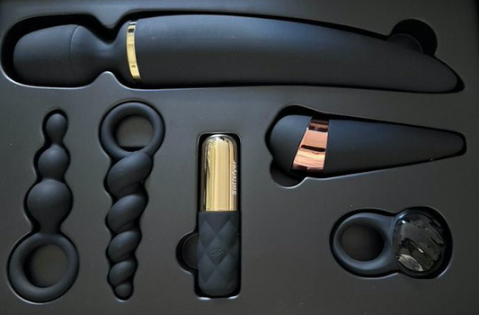 Satisfyer Eksklusiv Erotisk Pakke - 6 deler - Luksus gaveeske