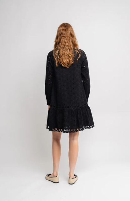 Y.A.S Yasginnie Ls Shirt Dress S. - Black - Skjortekjole svart