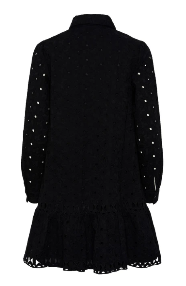 Y.A.S Yasginnie Ls Shirt Dress S. - Black - Skjortekjole svart