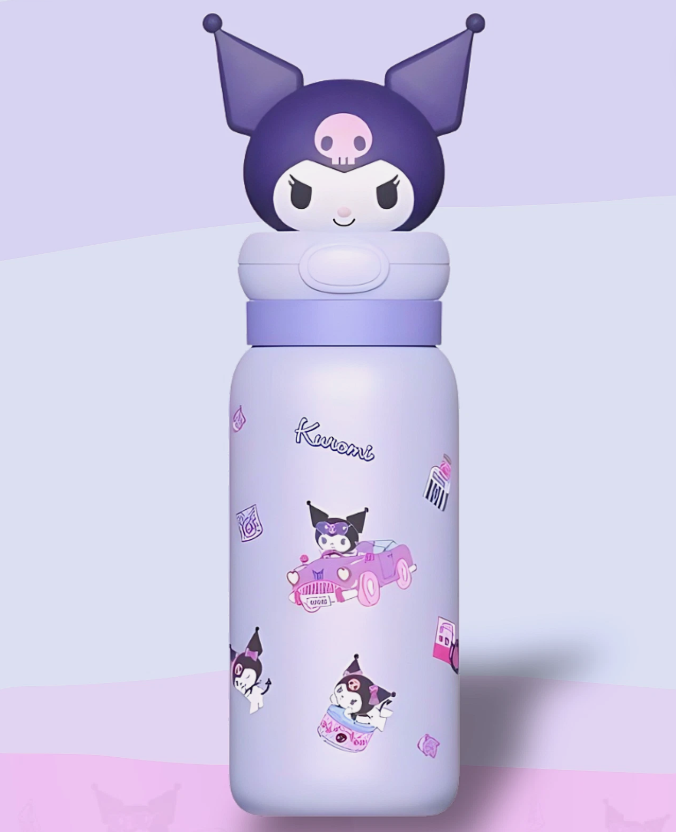Sanrio Kuromi termosflaske med 3D-figur 400 ml