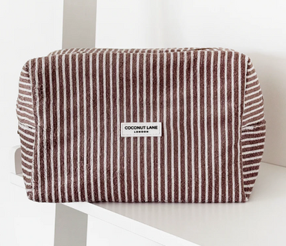 Coconut Lane Toalettmappe med Striper - reiseveske