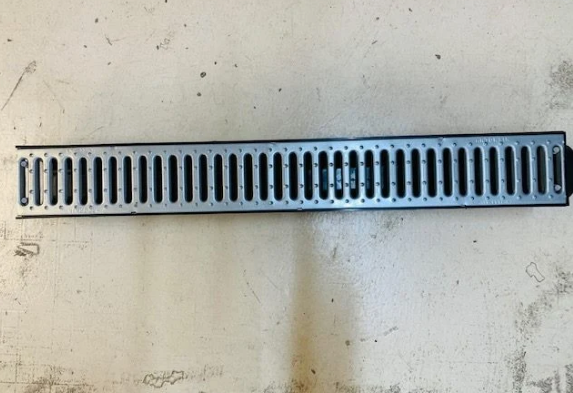 NEHA dreneringsrenne med galvanisert stålrist – 3-pk