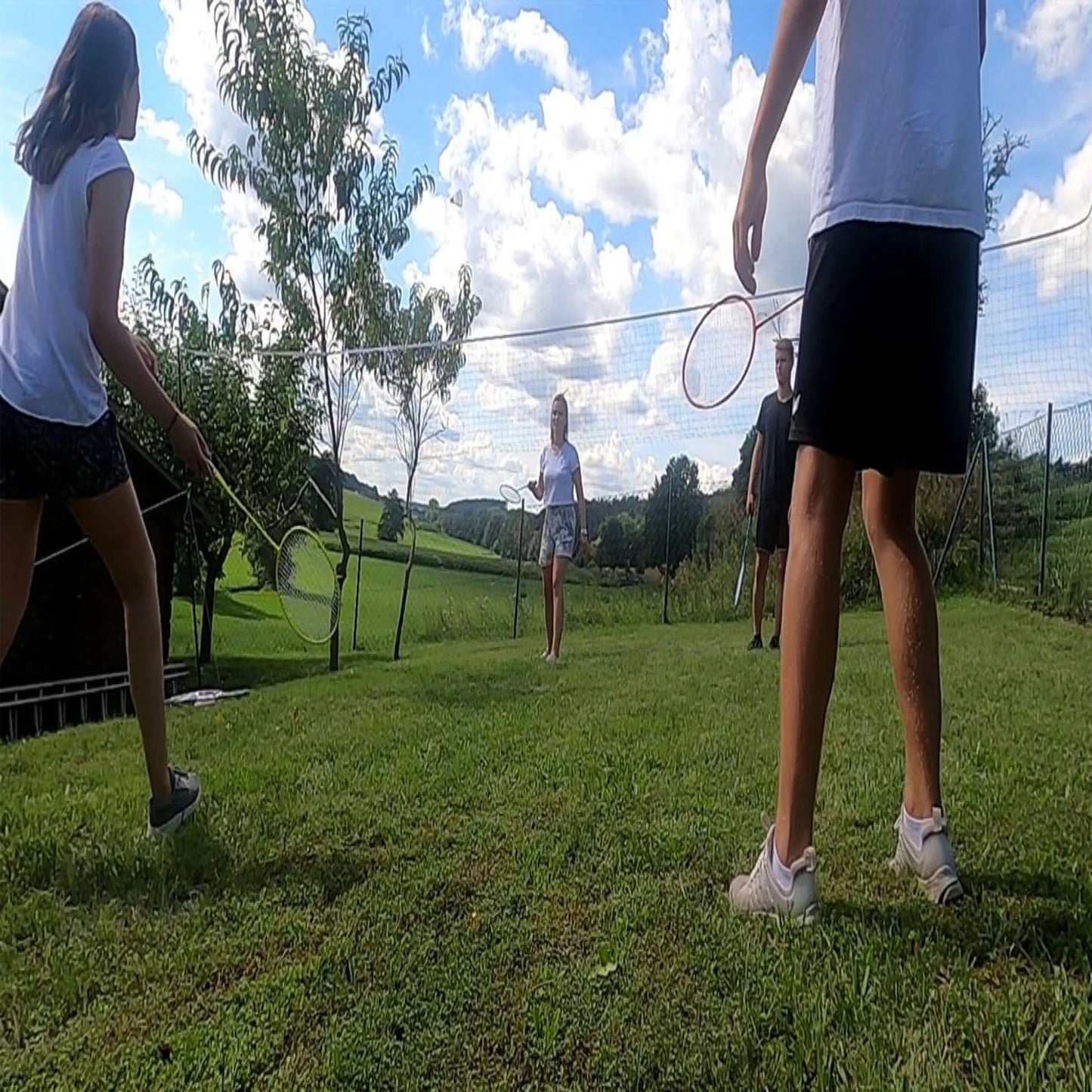 Sunflex Badmintonsett til 4 pers - inkl nett