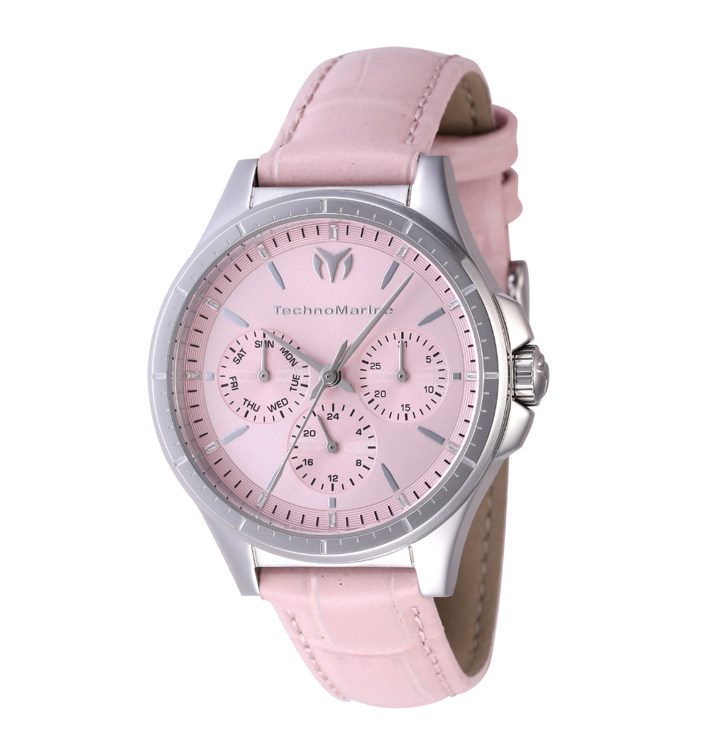 TechnoMarine MoonSun Dameklokke - 36mm, Pink - 2 års garanti