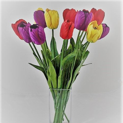Kunstig blomst Tulipaner 10 stk