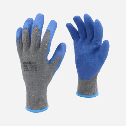 Vorel Kraftige Arbeidshansker - Lateksbelagte Verktøyhansker med Godt Grep