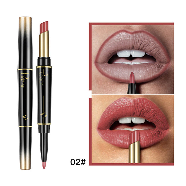 Womina/Pudaier DUO - Lipstick og lipliner 02