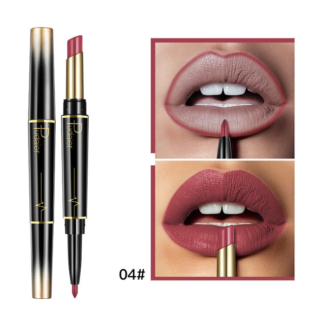 Womina/ Pudaier DUO - Lipstick og lipliner 04