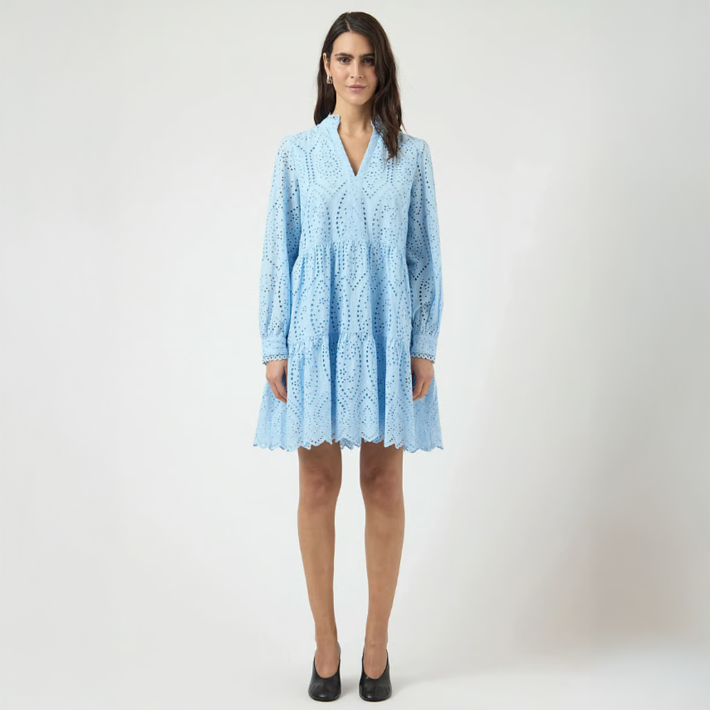 Y.A.S Yasholi LS Dress - Kort kjole himmelblå