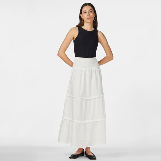 Y.A.S Yassila Hw Maxi Skirt - Star White - Ankelskjørt