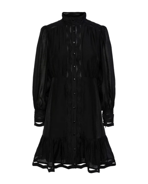 Y.A.S Yasponira LS Dress - Black - Kjole - str S
