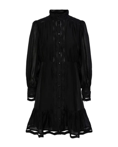 Y.A.S Yasponira LS Dress - Black - Kjole - str S