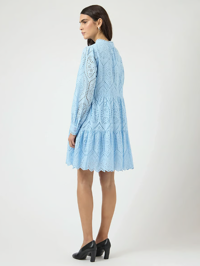 YAS Yasholi LS Dress - Kort kjole himmelblå
