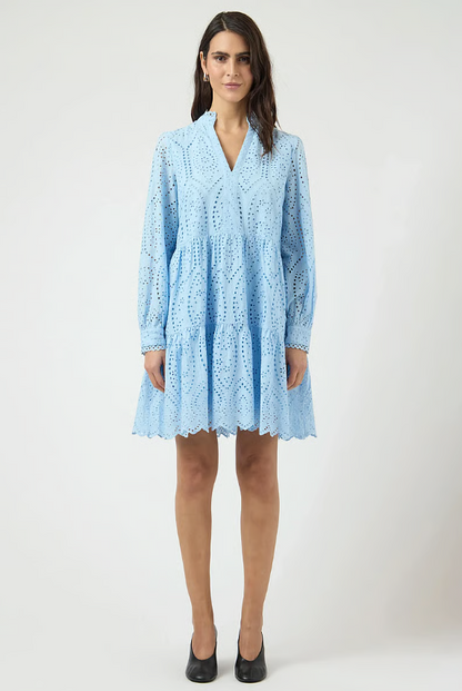 YAS Yasholi LS Dress - Kort kjole himmelblå
