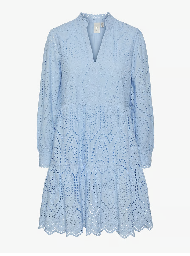 YAS Yasholi LS Dress - Kort kjole himmelblå