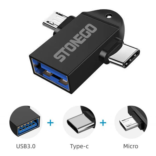 Stonego adapter 2 i 1 - sort