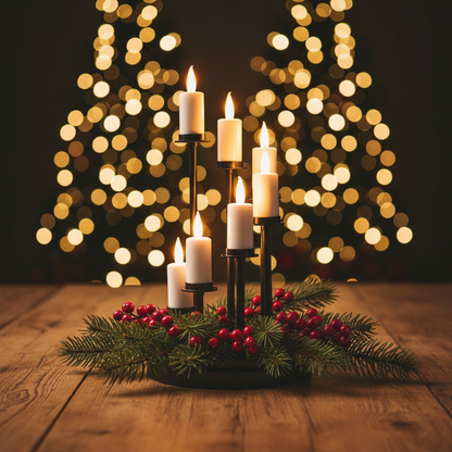 Adventstake i julesetting